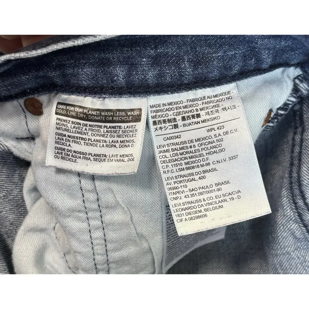Levi's 501 Jeans Mens 36x32 Straight Leg Button Fly Medium Wash Western Cowboy